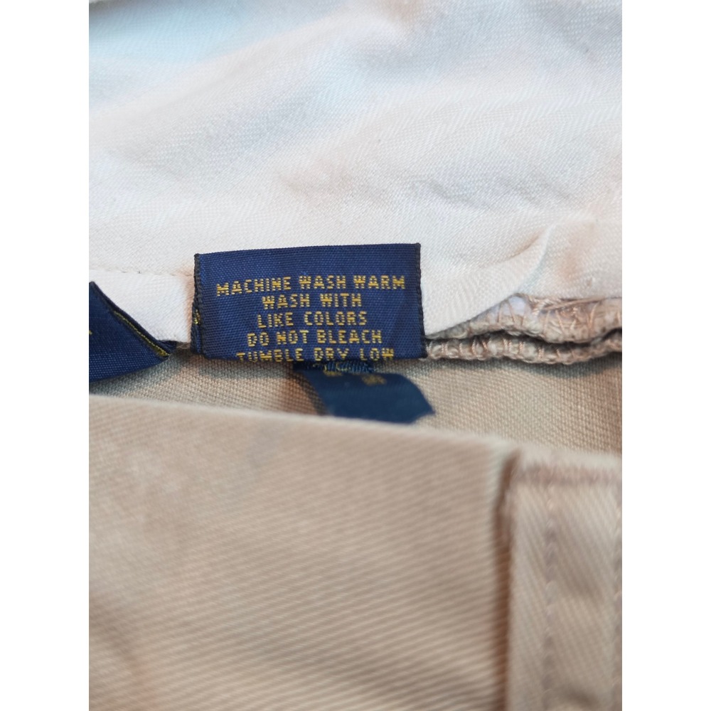 Polo Ralph Lauren Mens 32x27 Classic Fit Pleated Chino Pants Tan Khaki Cotton - Picture 6 of 7